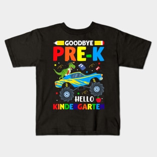 Kids Goodbye Pre-K Hello Kindergarten Graduation Class 2024 Kids T-Shirt